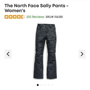 The North Face sally snow pants